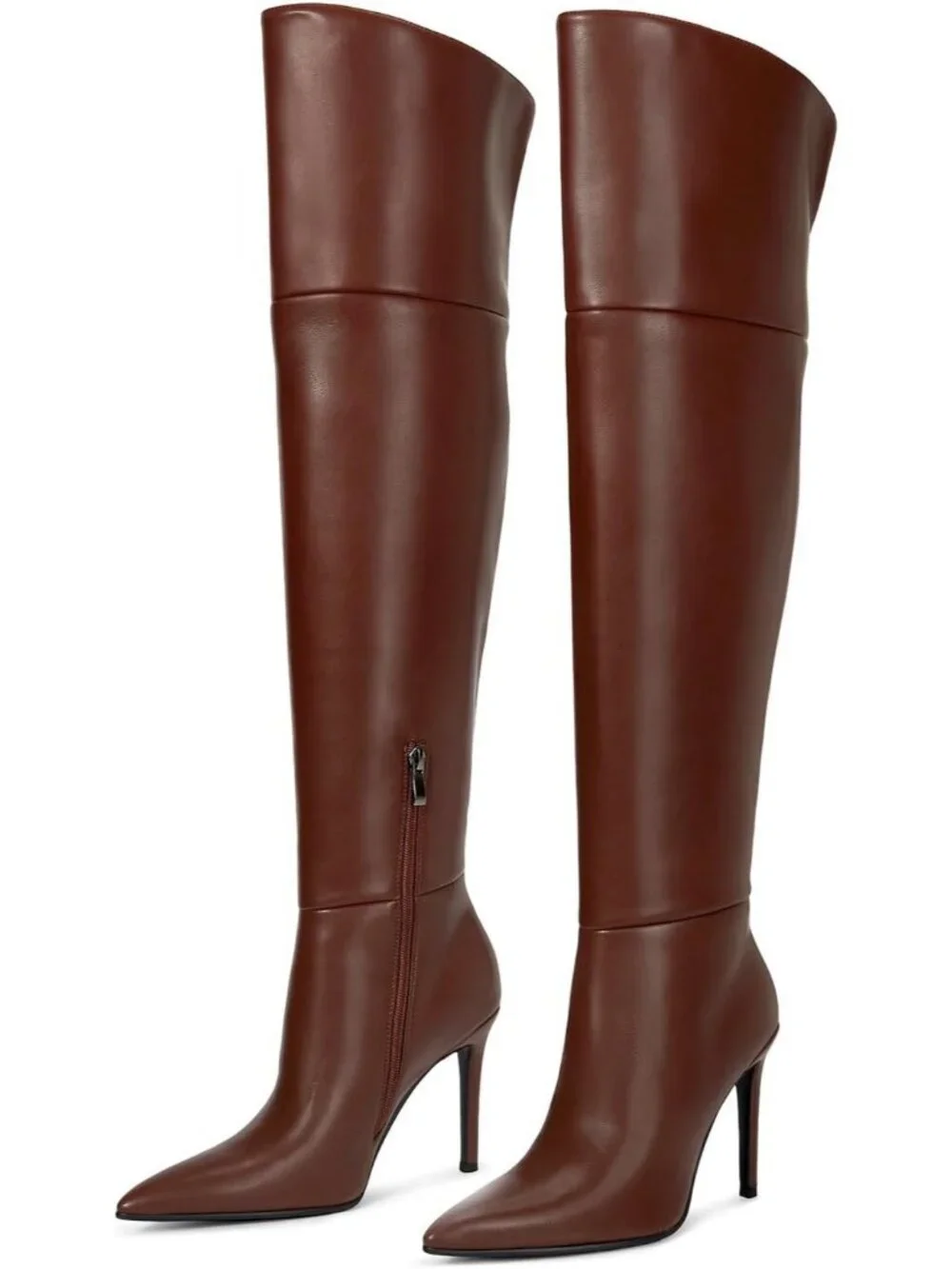 Women's Brown High Heel Over the Knee Boots Comfortable Fashion Stiletto Heels